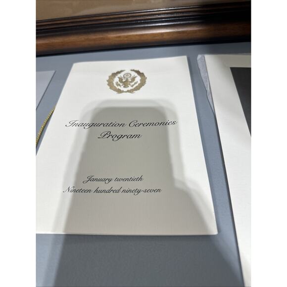 Bill Clinton Framed Inauguration Ticket, Invitation, Program, Photos, Map. - Picture 7 of 9